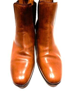 Prada Caramel Leather Ankle Booties in EU 39.5 / US 9.5